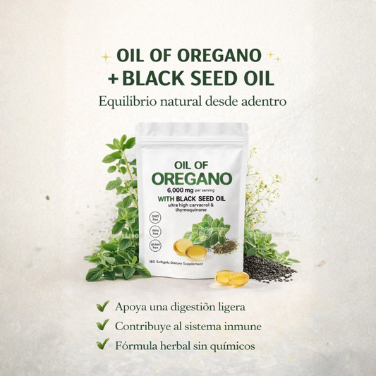 Aceite De Orégano 6000 Mg 60 capsulas ORIGINAL