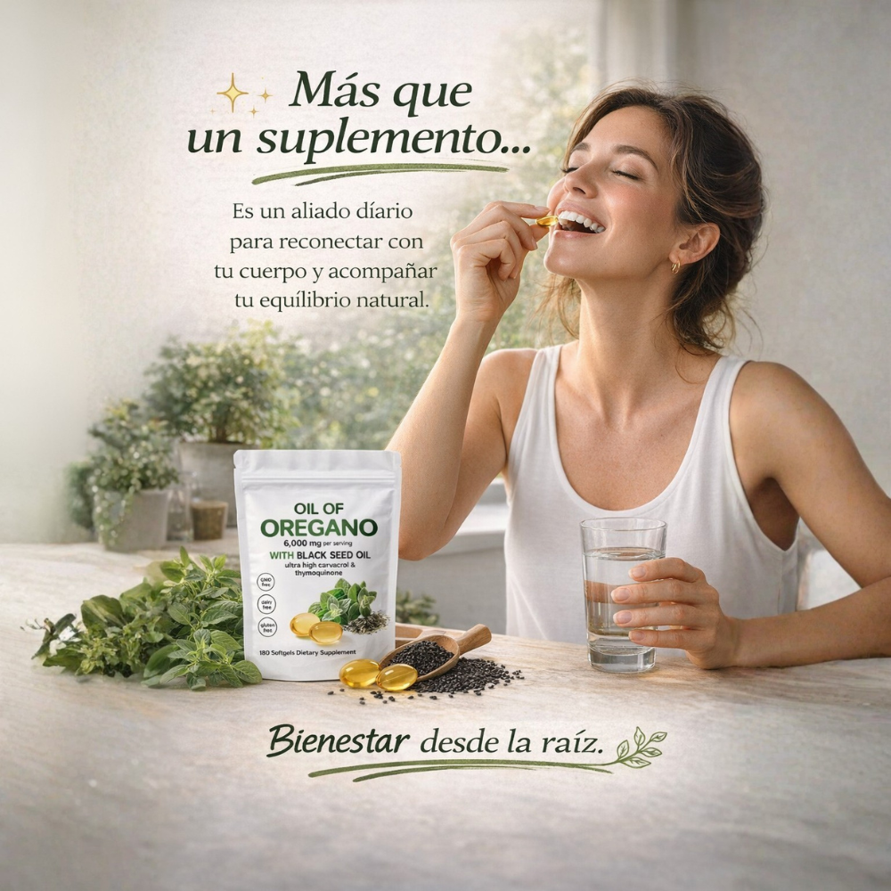 Aceite De Orégano 6000 Mg 60 capsulas ORIGINAL