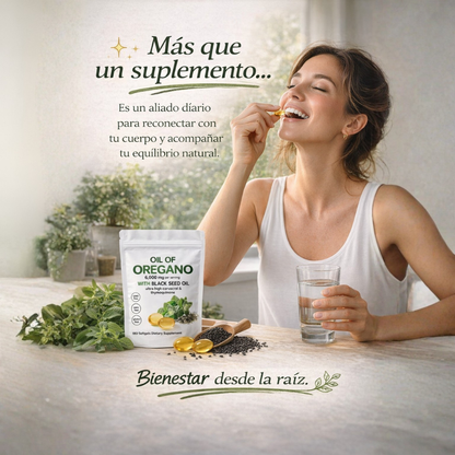 Aceite De Orégano 6000 Mg 60 capsulas ORIGINAL