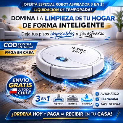 Robot Aspiradora inteligente 3 en 1