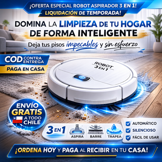 Robot Aspiradora inteligente 3 en 1
