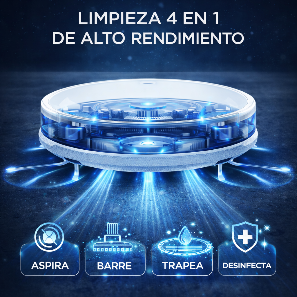 Robot Aspiradora inteligente 3 en 1