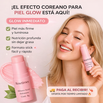 GlowStick Rosetimes - Bálsamo Facial Hidratante Antiarrugas