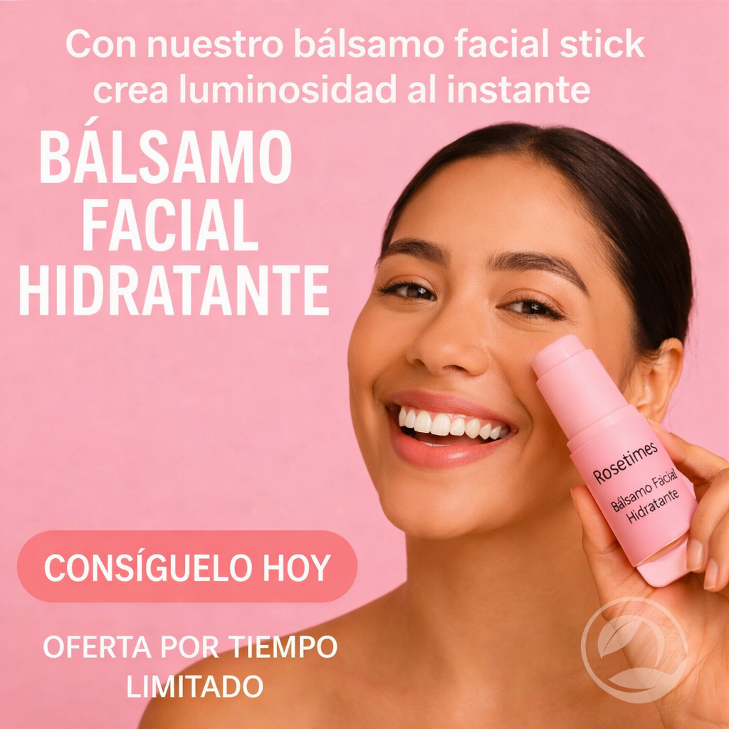 GlowStick Rosetimes - Bálsamo Facial Hidratante Antiarrugas